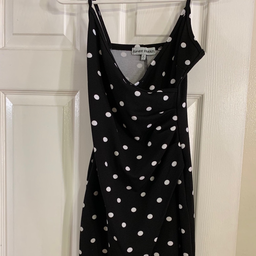 Black Pocket dots  dress